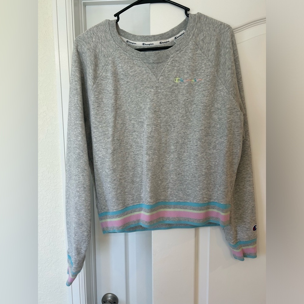EUC Champion Women's Pastel Campus French Terry Crew